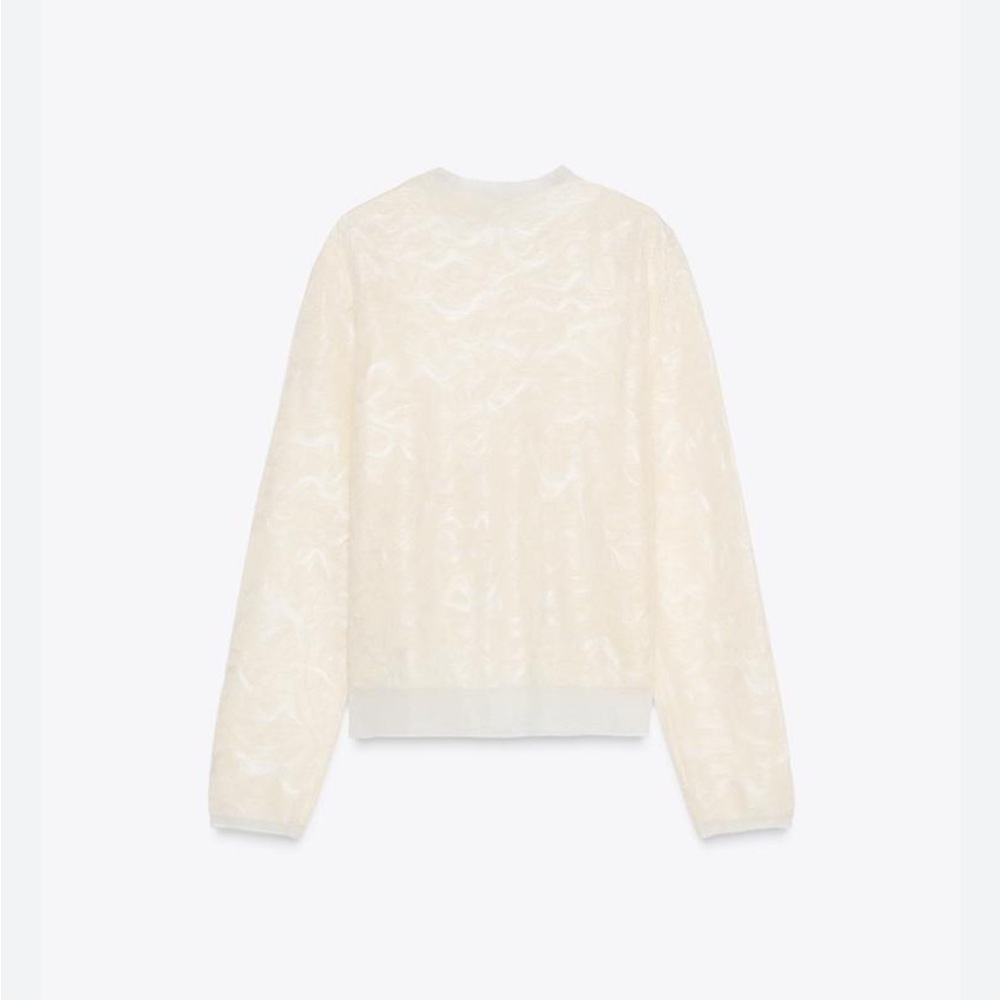 Zara NWT jacquard knit cardigan 4737/004 - Picture 3 of 8